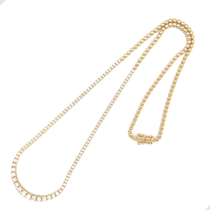 Half Gradual Tennis Necklace 2ct