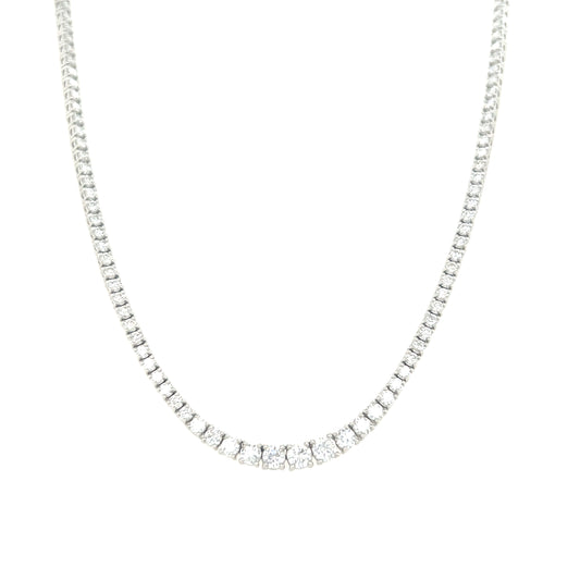 Half Gradual Tennis Necklace 3ct