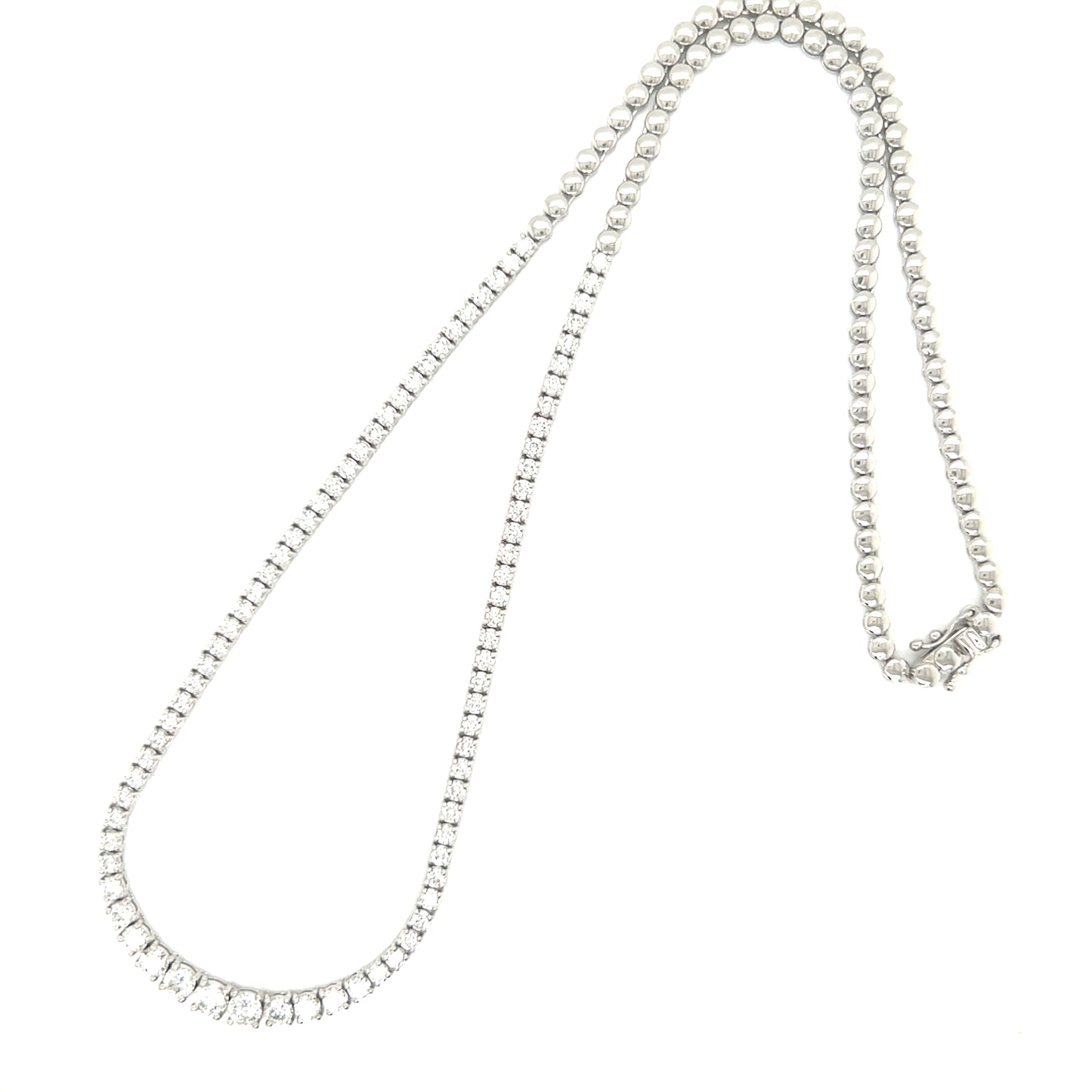 Half Gradual Tennis Necklace 3ct