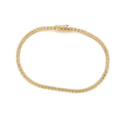 Tennis Bracelet Square setting 3ct