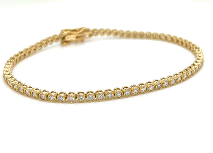 Bezel Tennis Bracelet 1.5ct