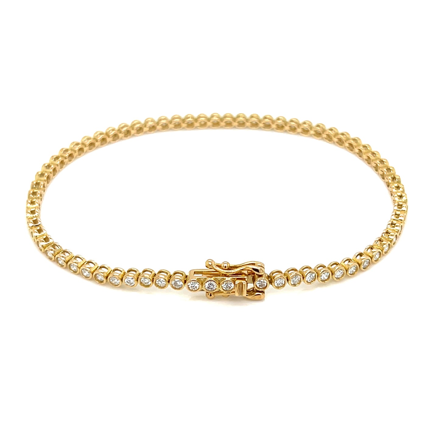 Bezel Tennis Bracelet 1.5ct