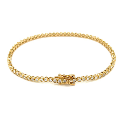 Bezel Tennis Bracelet 1.5ct