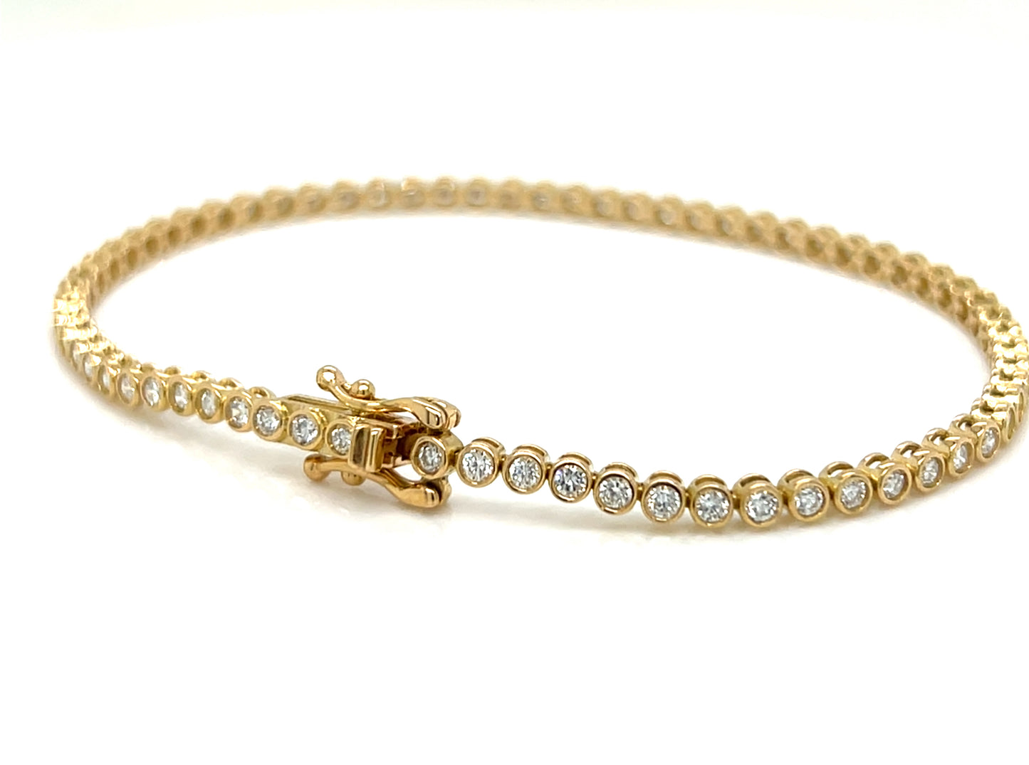 Bezel Tennis Bracelet 1.5ct