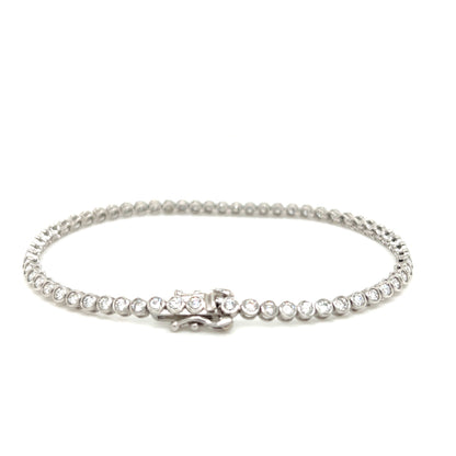 Bezel Tennis Bracelet 2ct