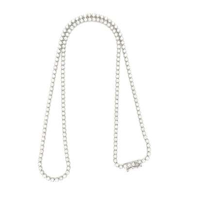 Straight type Tennis S Necklace 3ct