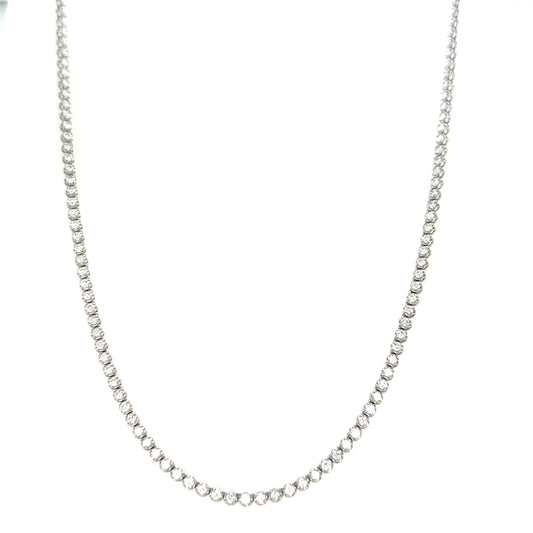 Straight type Tennis S Necklace 3ct