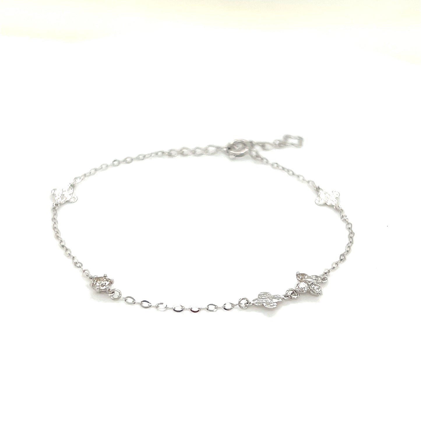 Clover Station Bracelet 0.21ct