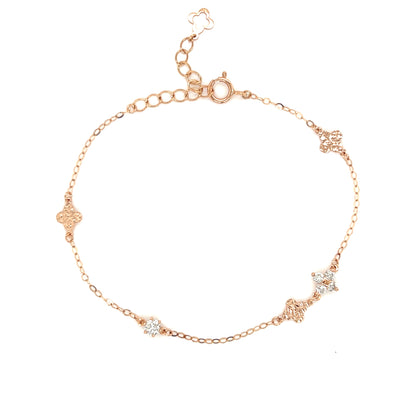 Clover Station Bracelet 0.21ct