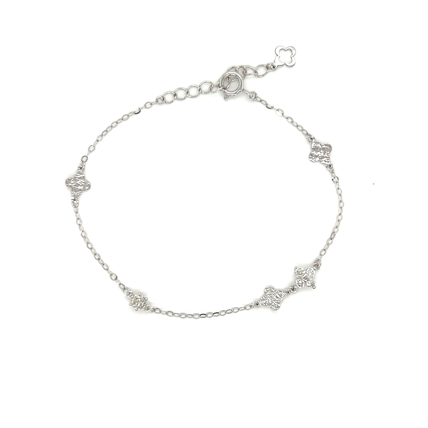 Clover Station Bracelet 0.21ct