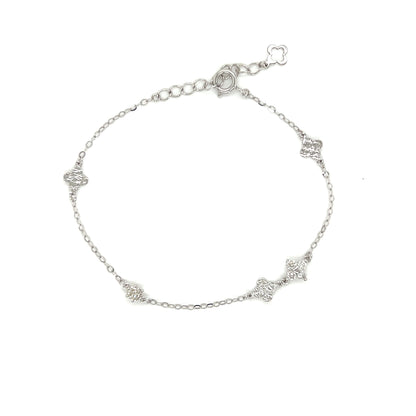 Clover Station Bracelet 0.21ct