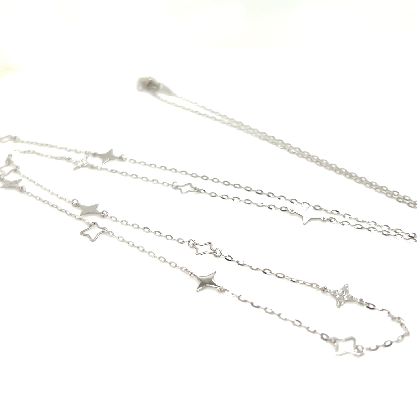 Gold Long Star Necklace