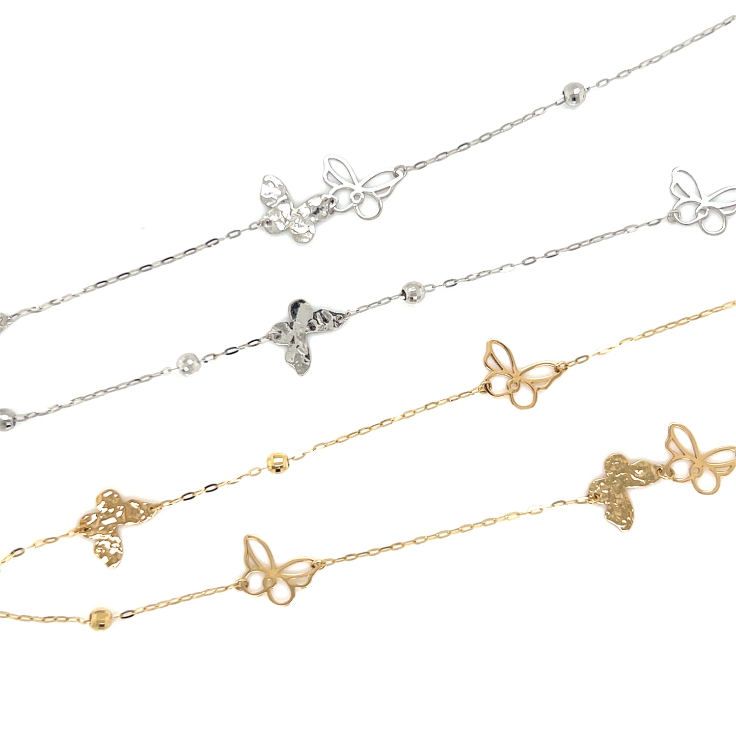 Gold Long Butterfly Necklace