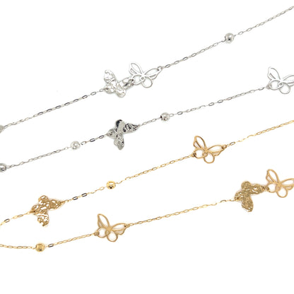 Gold Long Butterfly Necklace