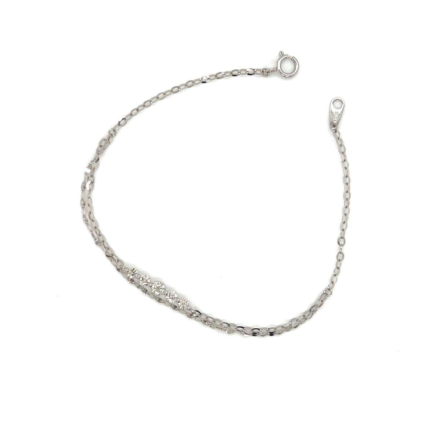 Gradual Row Bracelet 0.27ct