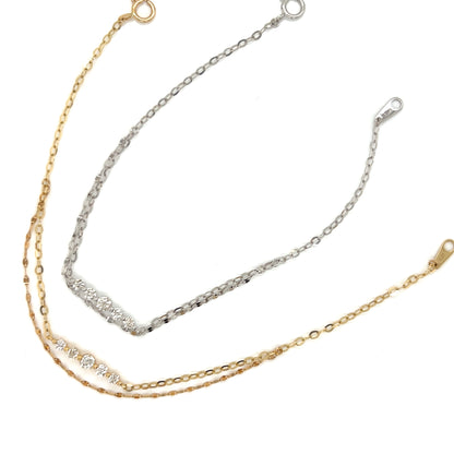 Gradual Row Bracelet 0.27ct
