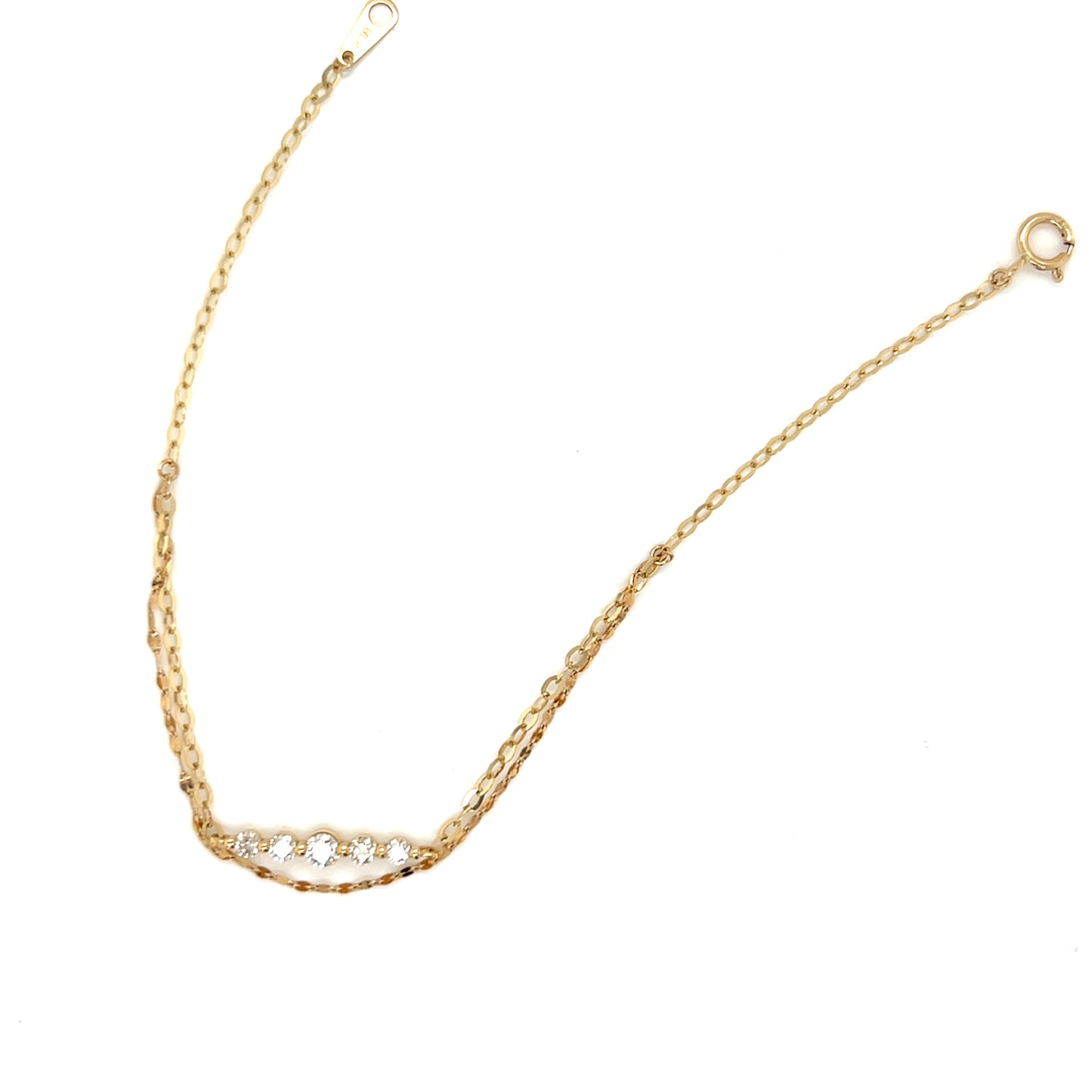 Gradual Row Bracelet 0.27ct