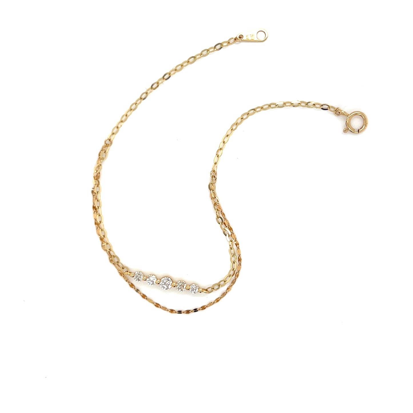 Gradual Row Bracelet 0.27ct