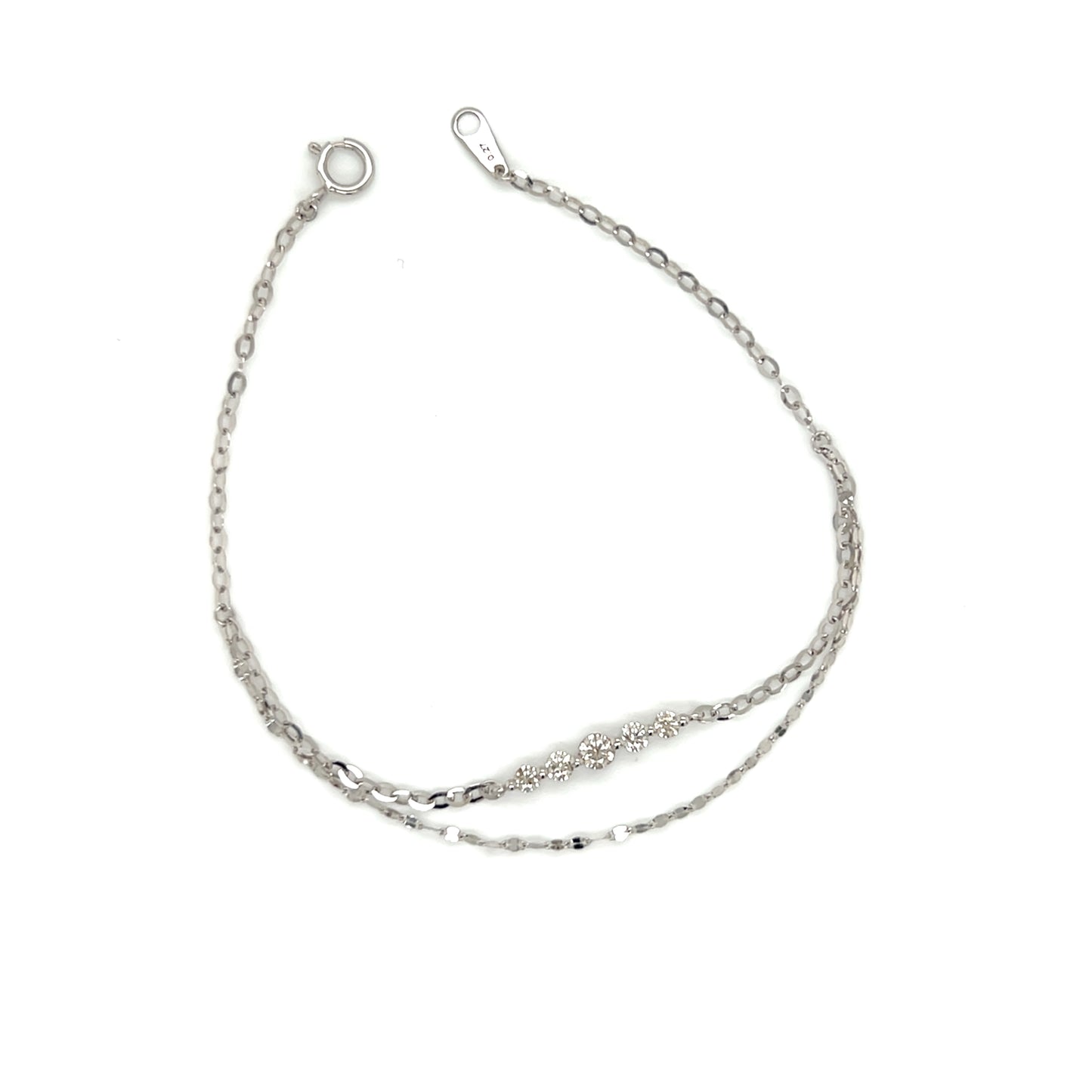 Gradual Row Bracelet 0.27ct