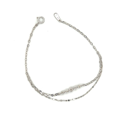 Gradual Row Bracelet 0.27ct