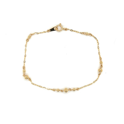 Gold Gradual Ball Bracelet