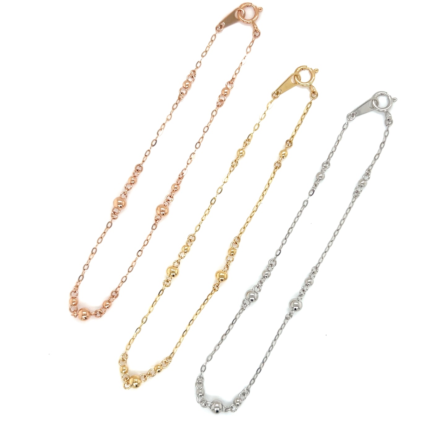 Gold Gradual Ball Bracelet