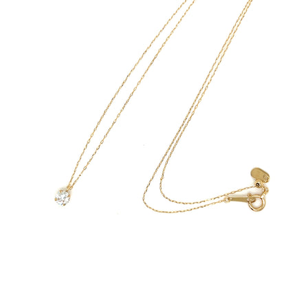 CGL Single Dia 4 Prong Necklace 0.25ct