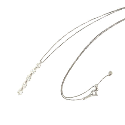 5 Dia Dangle Necklace 1ct