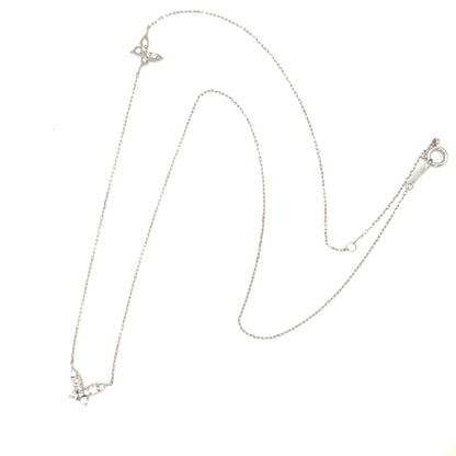 Dual Pointed Butterfly Necklace 0.15/0.05ct