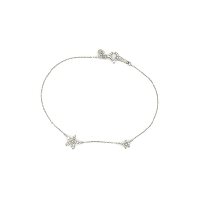 Duo Floral Bracelet 0.08/0.03ct