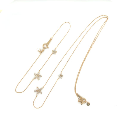 Duo Floral Bracelet 0.08/0.03ct