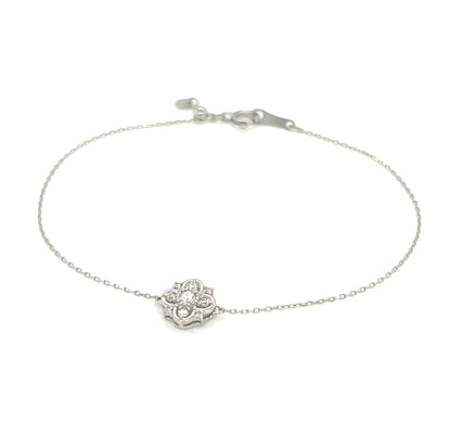 Clover Snowflake Bracelet 0.1ct