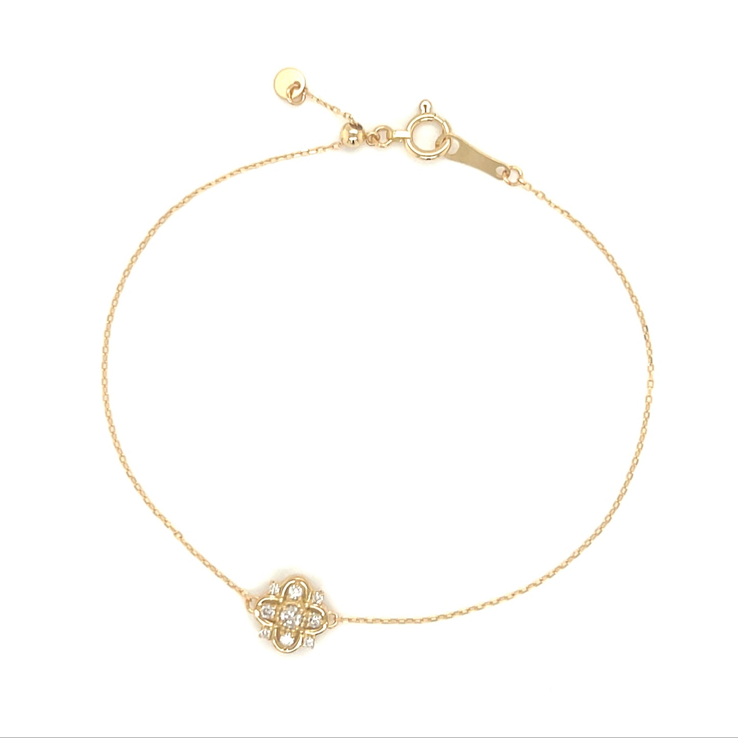 Clover Snowflake Bracelet 0.1ct