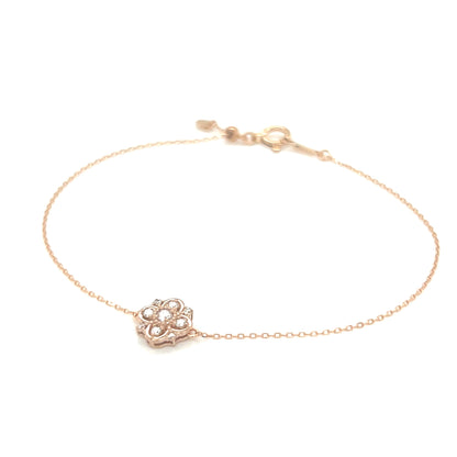 Clover Snowflake Bracelet 0.1ct
