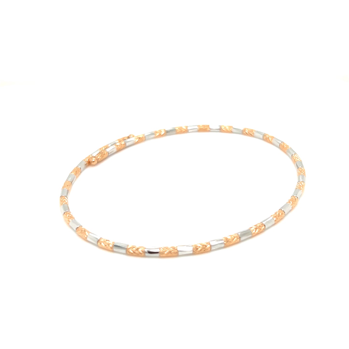Duo color Flexi Bangle K18WG/PG