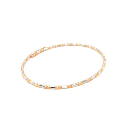 Duo color Flexi Bangle K18WG/PG