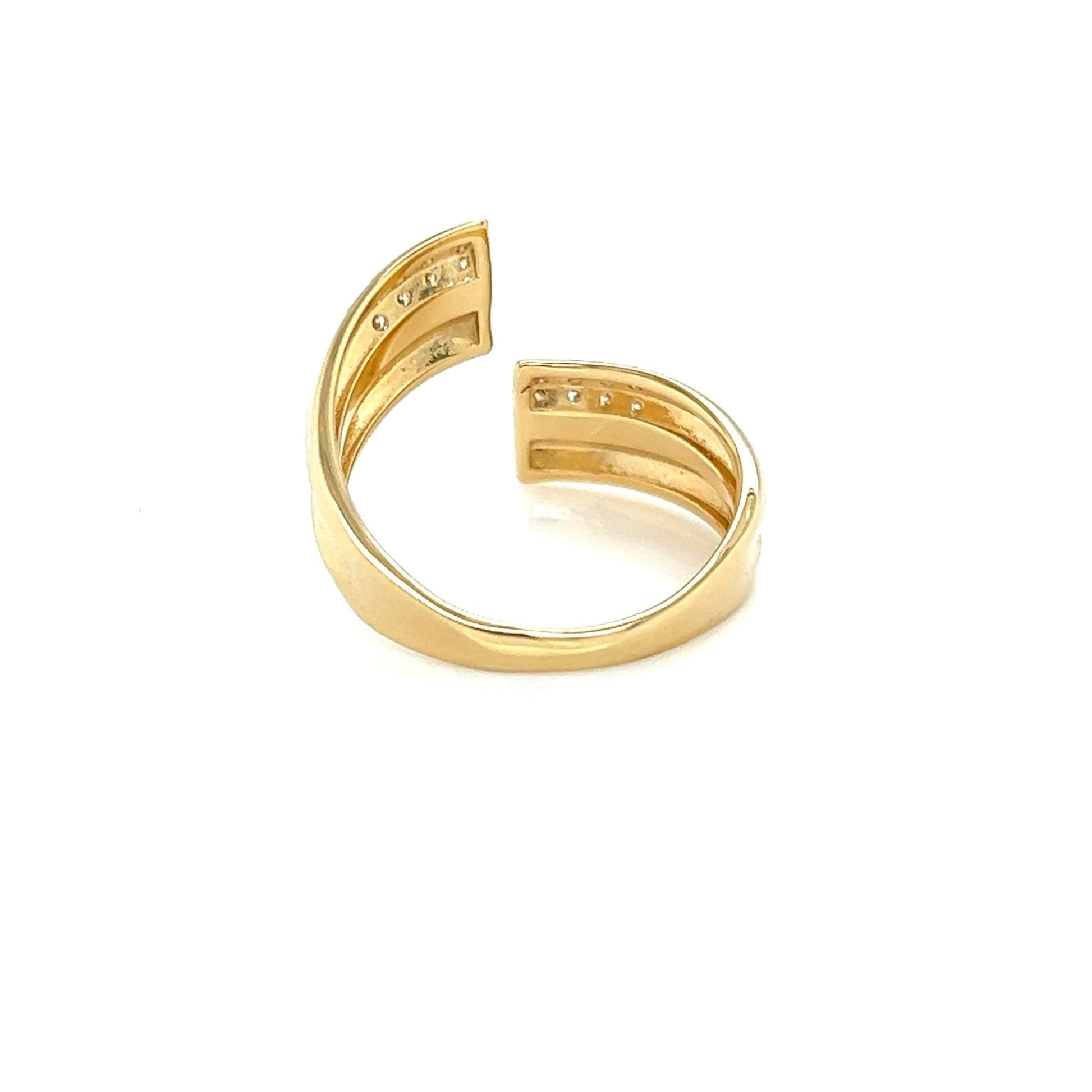 Adjustable Wave ring 0.2ct - JMW Jewelry Wholesale