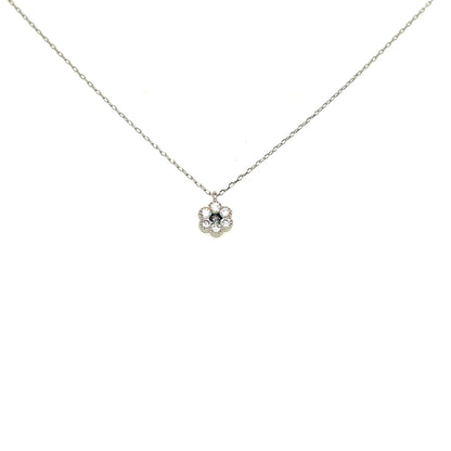 Alexandrite 6 Petal Flower Necklace 0.05/0.12ct - JMW Jewelry Wholesale