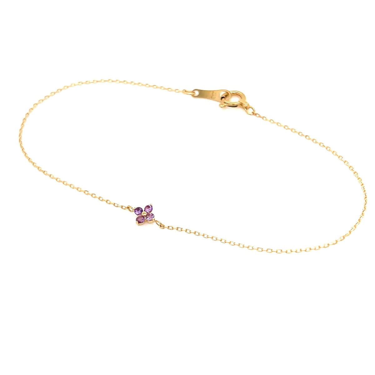 Amethyst Clover Bracelet - JMW Jewelry Wholesale