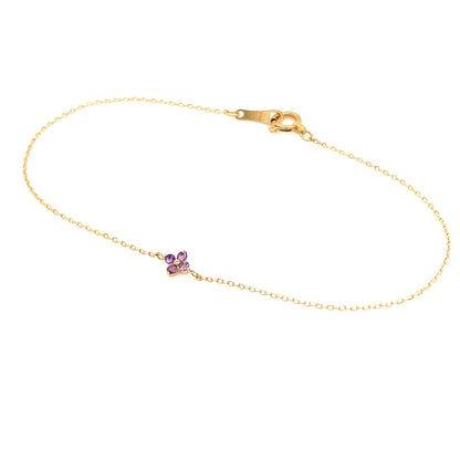 Amethyst Clover Bracelet - JMW Jewelry Wholesale