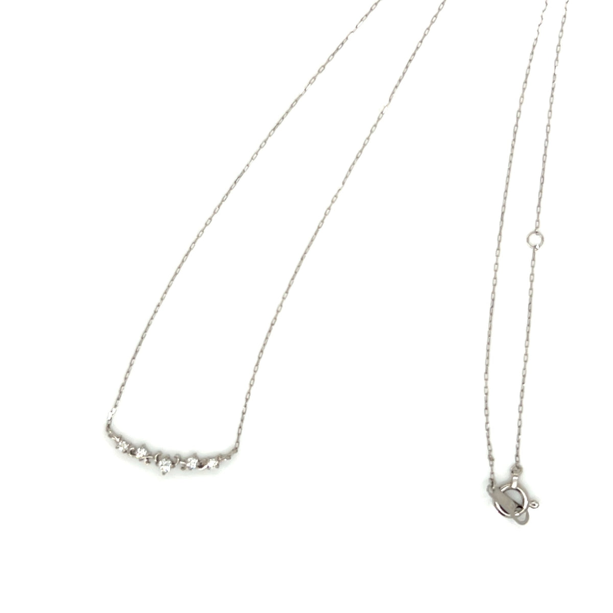 Arc Smile Necklace 0.07ct - JMW Jewelry Wholesale