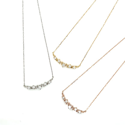 Arc Smile Necklace 0.07ct - JMW Jewelry Wholesale