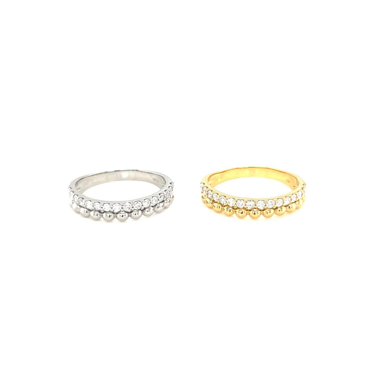 Beads Half Eternity Ring 0.3ct - JMW Jewelry Wholesale