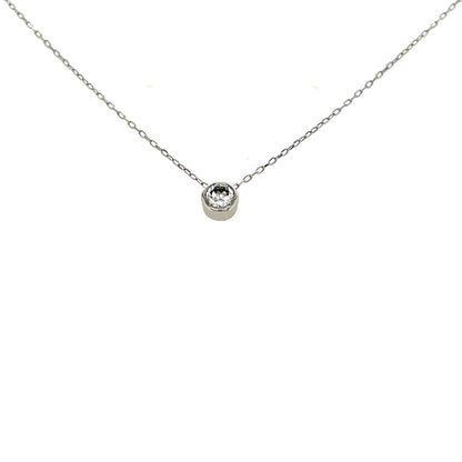 Bezel movable Necklace 0.3ct - JMW Jewelry Wholesale