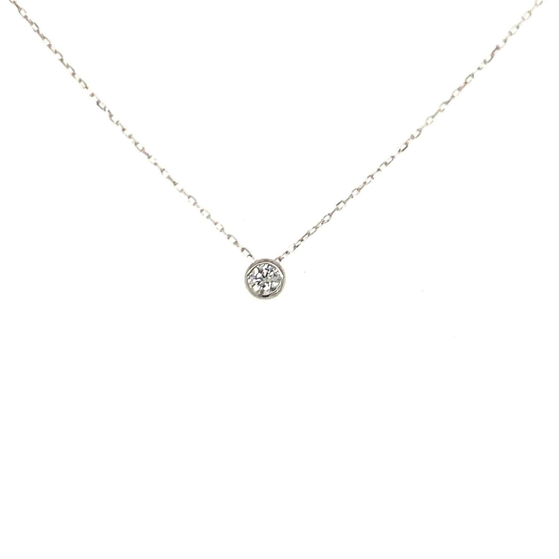 Bezel Necklace 0.08ct - JMW Jewelry Wholesale