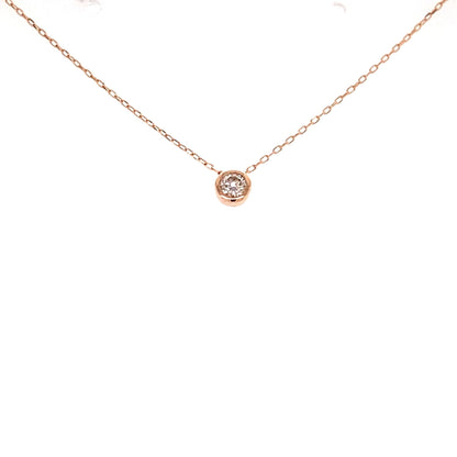 Bezel Necklace 0.08ct - JMW Jewelry Wholesale