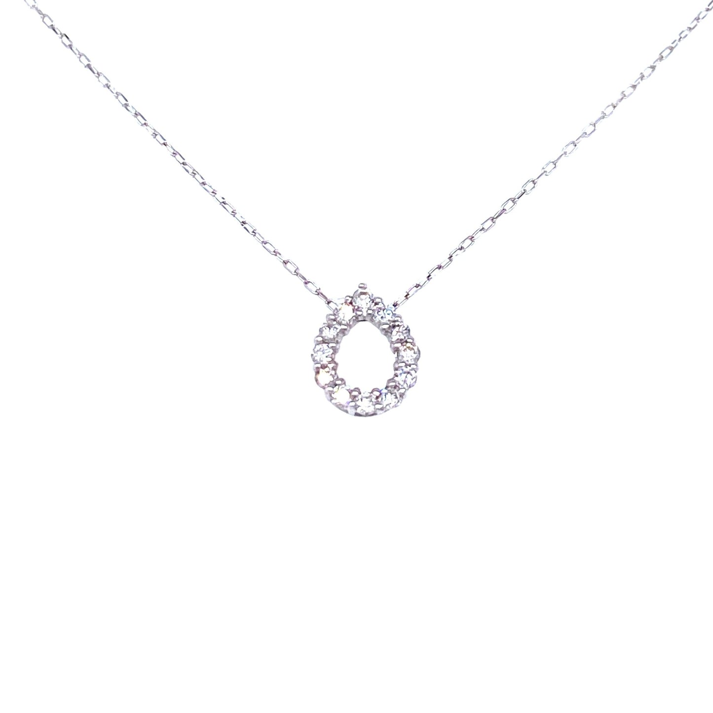 Big Hollow 12 Dia Waterdrop Necklace 0.1ct - JMW Jewelry Wholesale