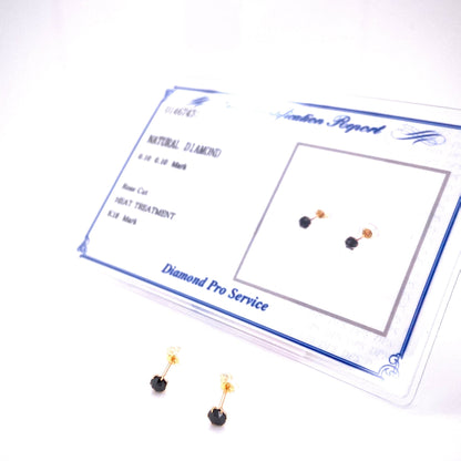 Black Diamond Earrings 0.2ct - JMW Jewelry Wholesale