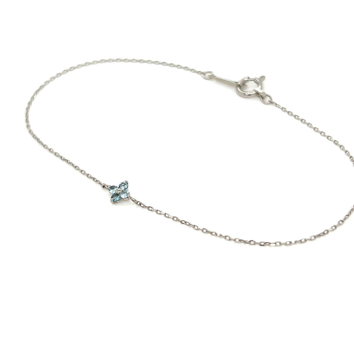 Blue Topaz Clover Bracelet - JMW Jewelry Wholesale