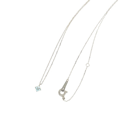 Blue Topaz Clover Necklace - JMW Jewelry Wholesale